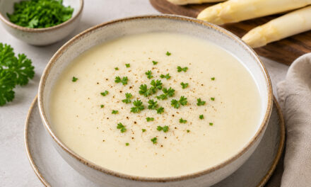 Leichte Spargelcremesuppe