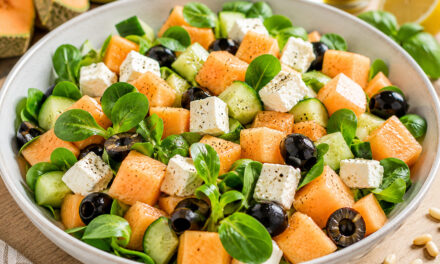 Erfrischender Melonen-Feta-Salat