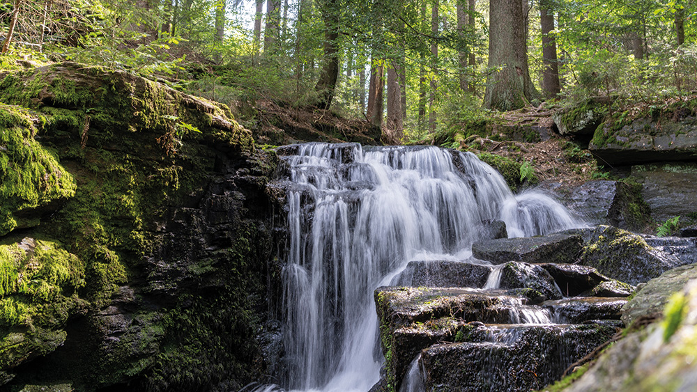 Muglbach-Wasserfall bei Bad Neualbenreuth - bewegterblick Muglbach-Wasserfall bei Bad Neualbenreuth - bewegterblick