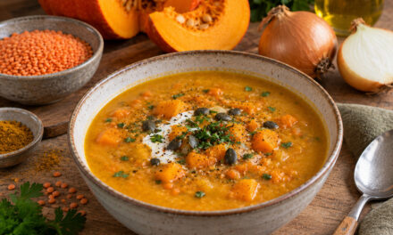 Kürbis-Linsen-Suppe – herbstlicher Genuss für kalte Tage